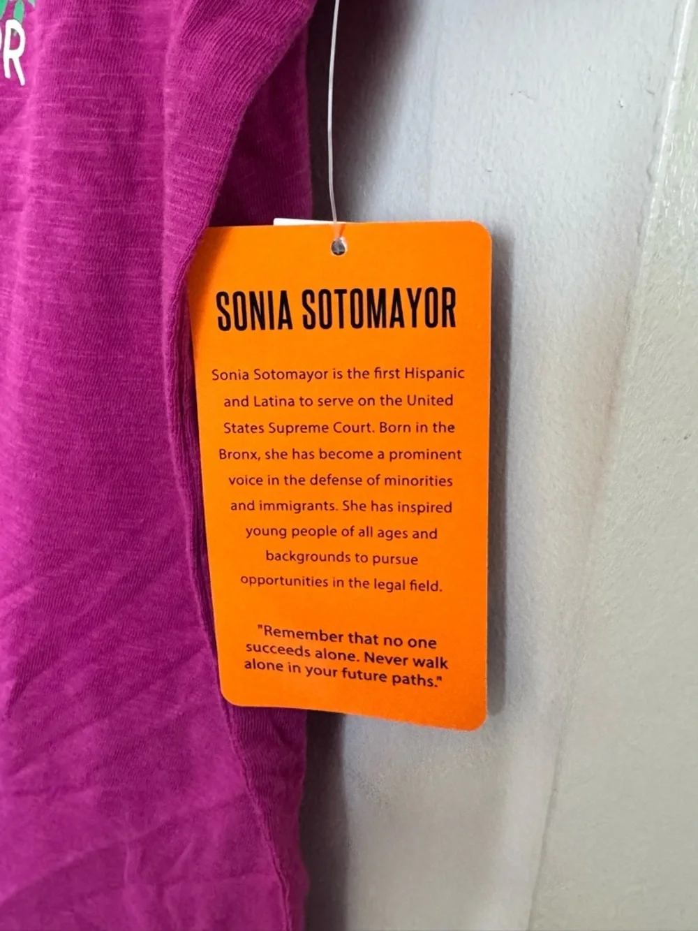 Topsville Original Icons Sonia Sotomayor Latina Quote Graphic T-Shirt XXL 18 NWT - Picture 7 of 10